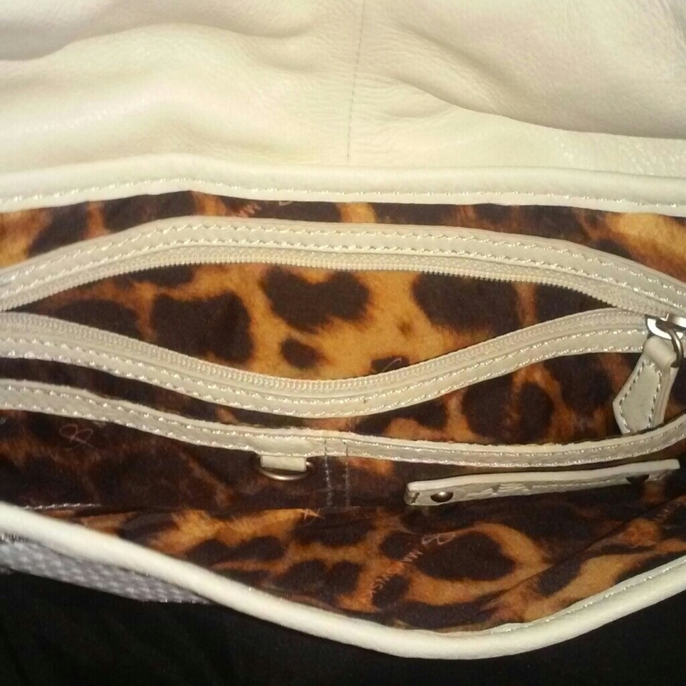 B.Makowsky Patchwork Leather Hobo - image 7